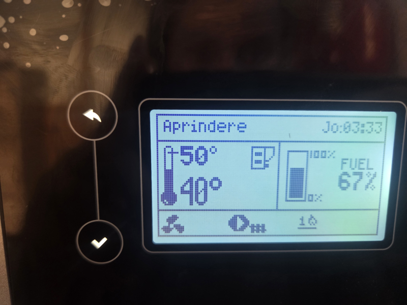 Setare centrala peleti Warmline monogravity 